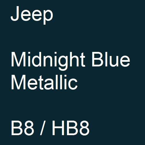 Jeep, Midnight Blue Metallic, B8 / HB8.